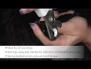 Video of a pet owner using Andis Nail Clipper to safely trim their dog's nails, demonstrating the comfort and ease of the ergonomic design.