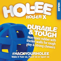 JW Hol-ee Roller X - Non-Toxic Durable Rubber Dog Toy.