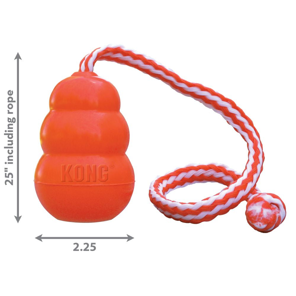 KONG Aqua medium dog toy with rope dimensions