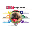 KONG Extreme Black Rubber Dog Toy - Helps Solve Chart