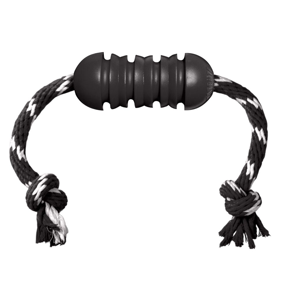 KONG Extreme Dental with Rope Dog Toy Black Medium