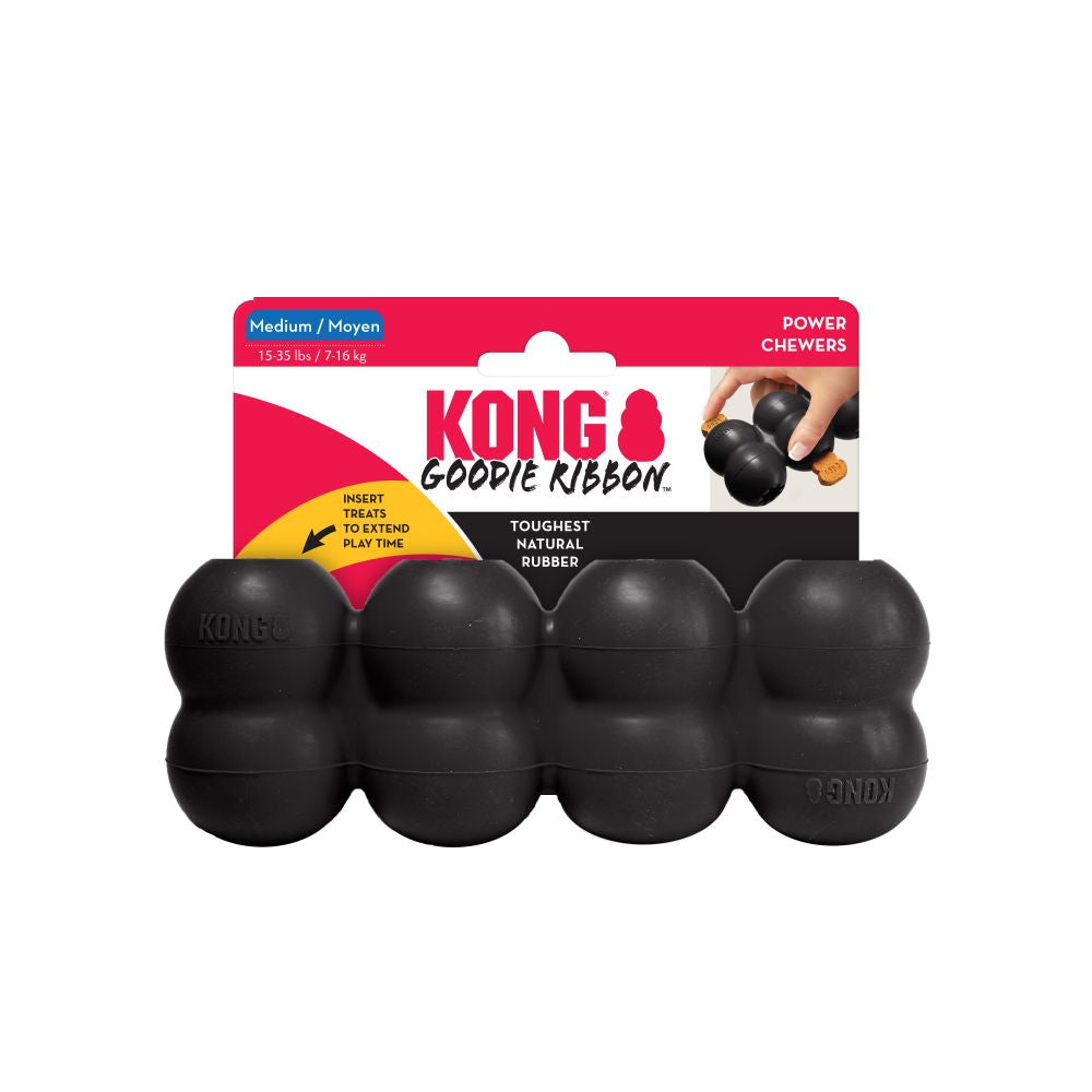KONG Extreme Goodie Ribbon Medium Dog Toy - Retail Packaging.