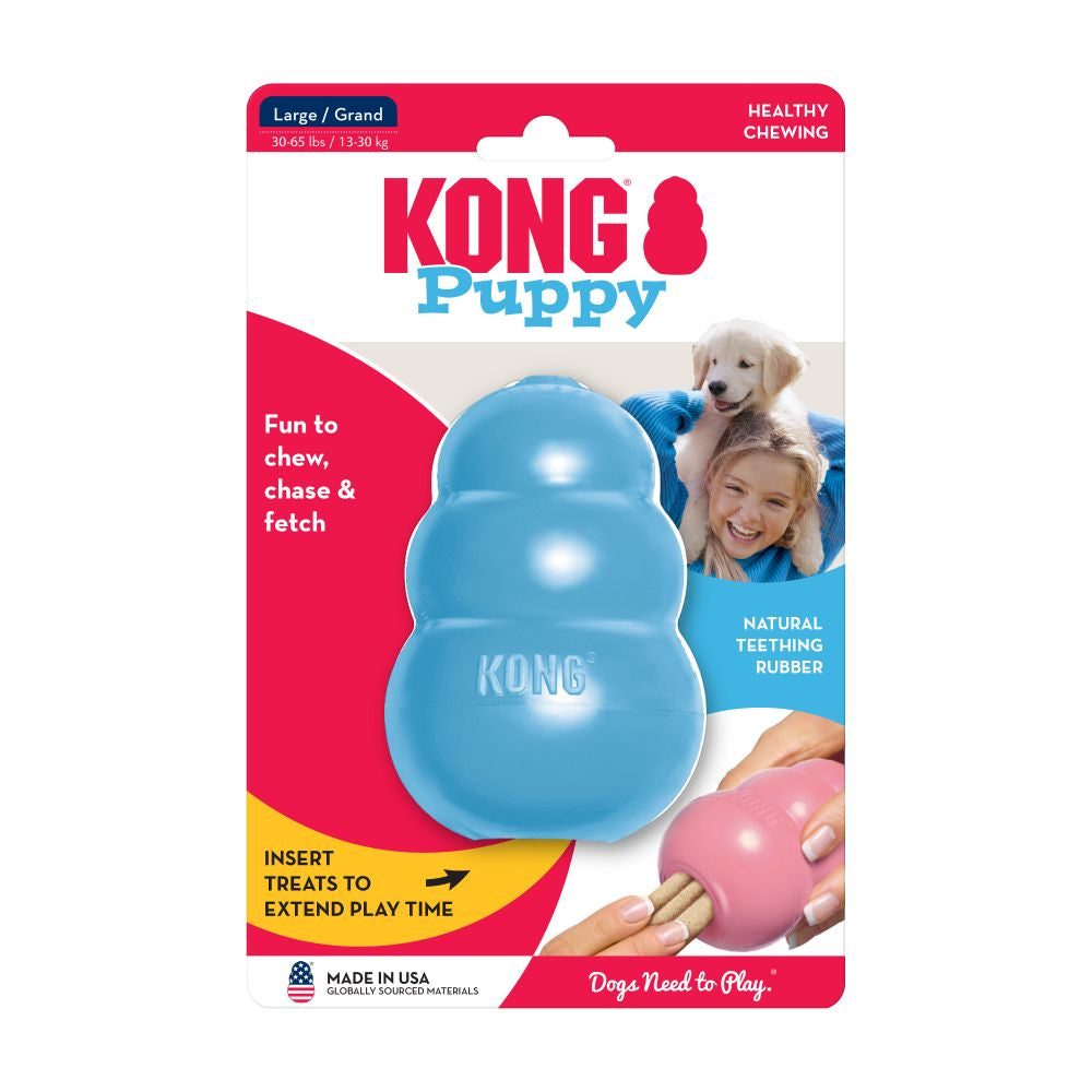 KONG Puppy Dog Toy Blue | Large Retail Pack