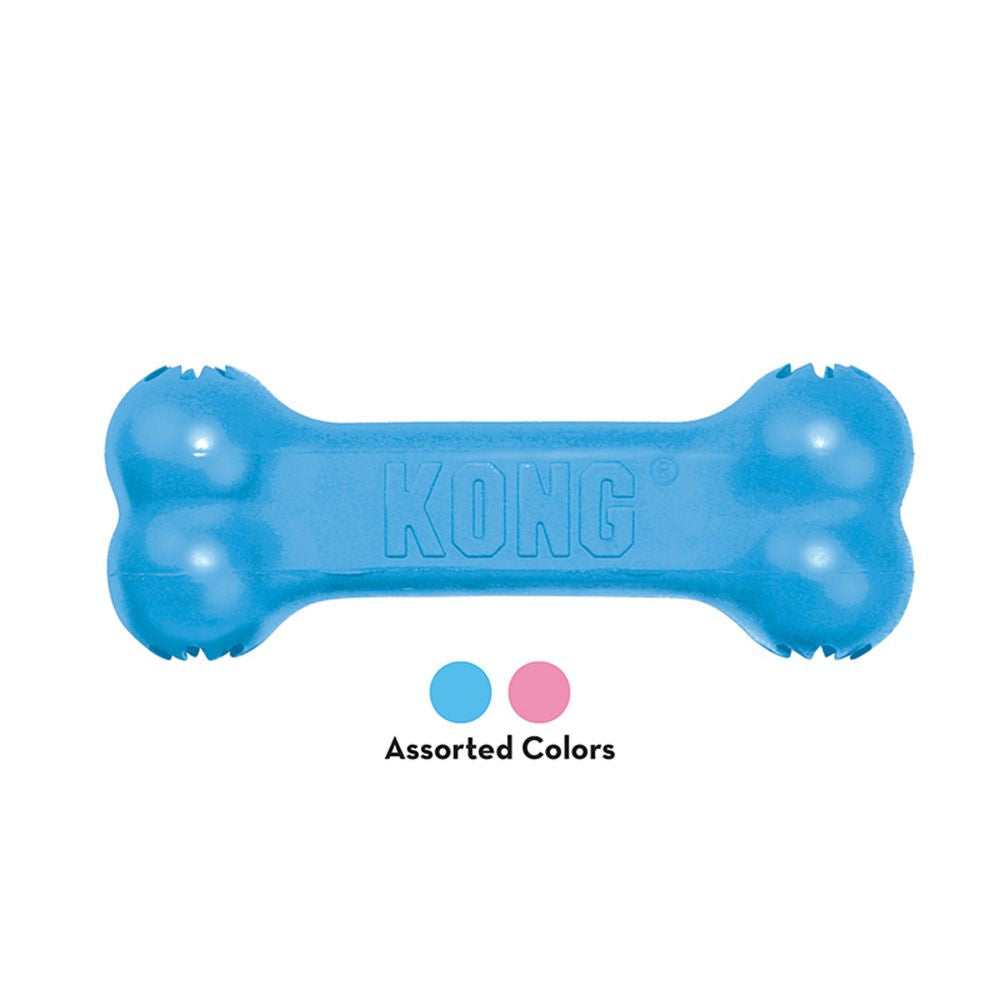 KONG Puppy Goodie Bone Dog Toy - Assorted Colours, Pink or Blue