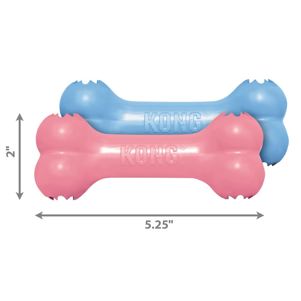 Dimensions - KONG Puppy Rubber Goodie Bone Dog Toy
