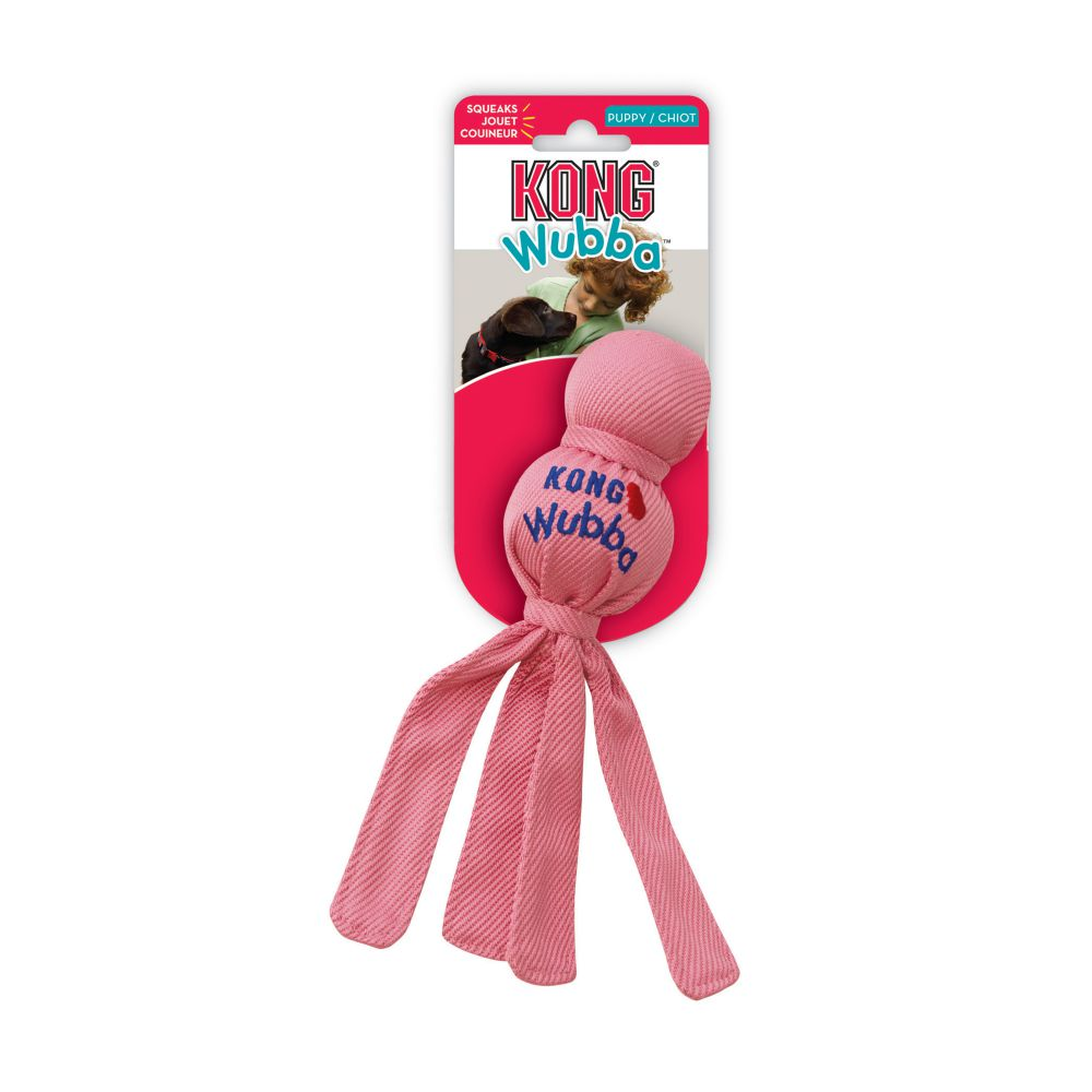 KONG Puppy Wubba Interactive Dog Toy - Retail Pack