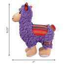 KONG Sherps Llama Plush Dog Toy - Dimensions