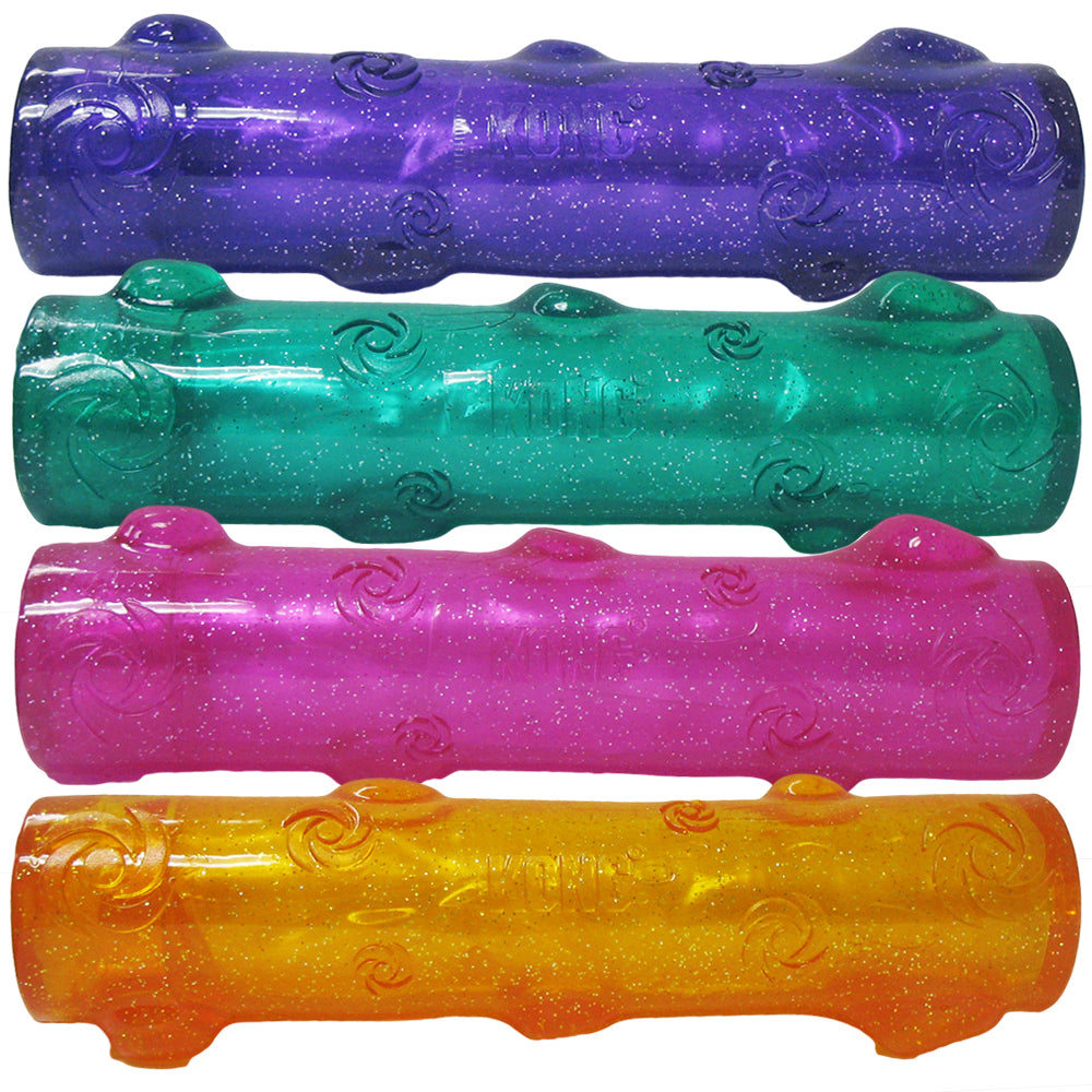 KONG Squeezz Crackle Stick Dog Toy - Available in Assorted Colours.