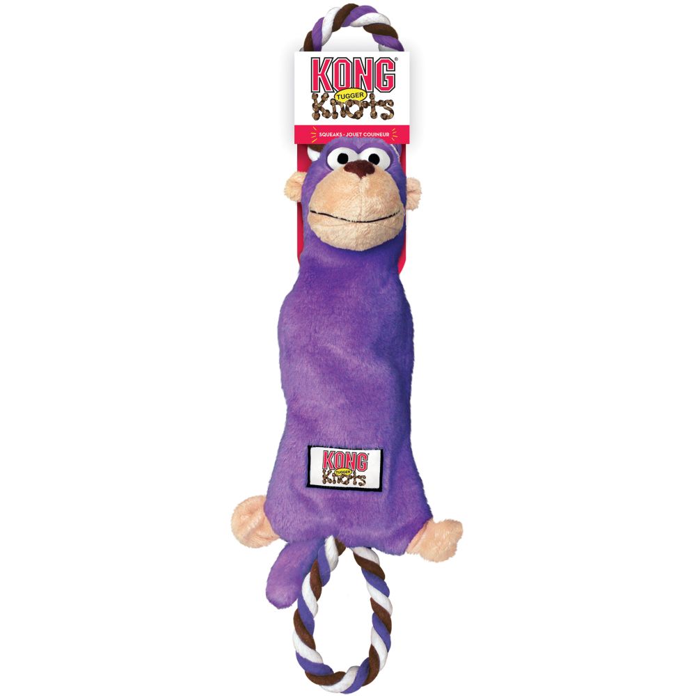 KONG Tugger Knots Monkey Interactive Dog Toy - Retail Pack