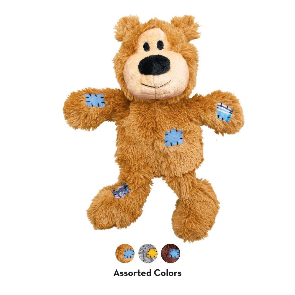 KONG Wild Knots Bear Dog Toy Assorted Colours and Sizes.