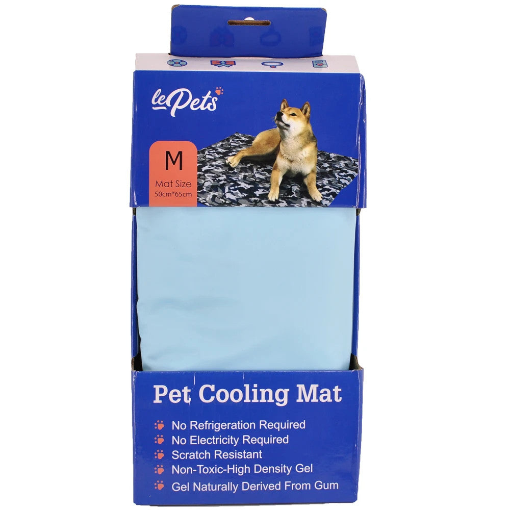 LePets Pet Cooling Mat - Blue, Medium