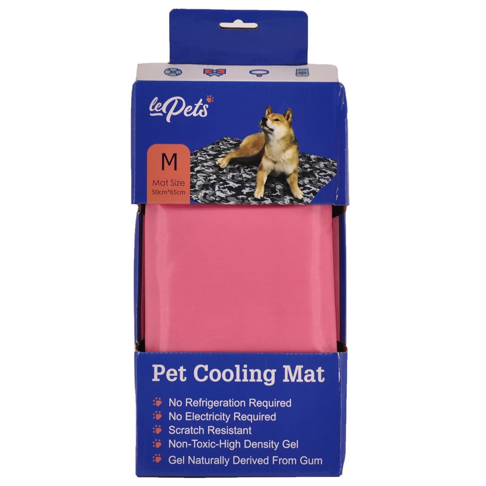 LePets Pet Cooling Mat - Pink, Medium