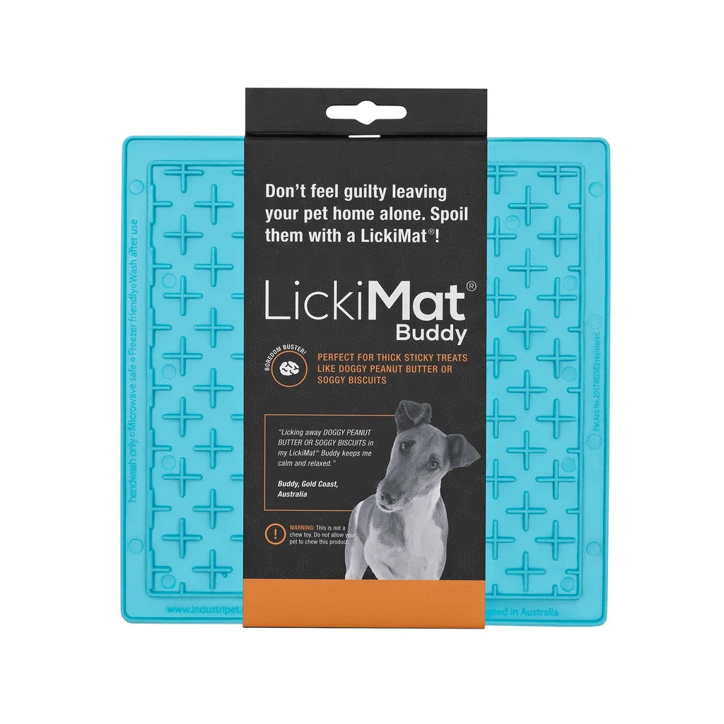 LickiMat Buddy Authentic Boredom Buster for Dogs - Colour Turquoise