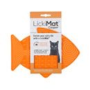 Lickimat Casper Enrichment Feeder for Cats - Orange