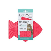 Lickimat Casper Enrichment Feeder for Cats - Pink