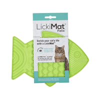 Lickimat Felix Enrichment Feeder for Cats - Green