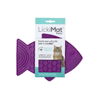 Lickimat Felix Enrichment Feeder for Cats - Purple