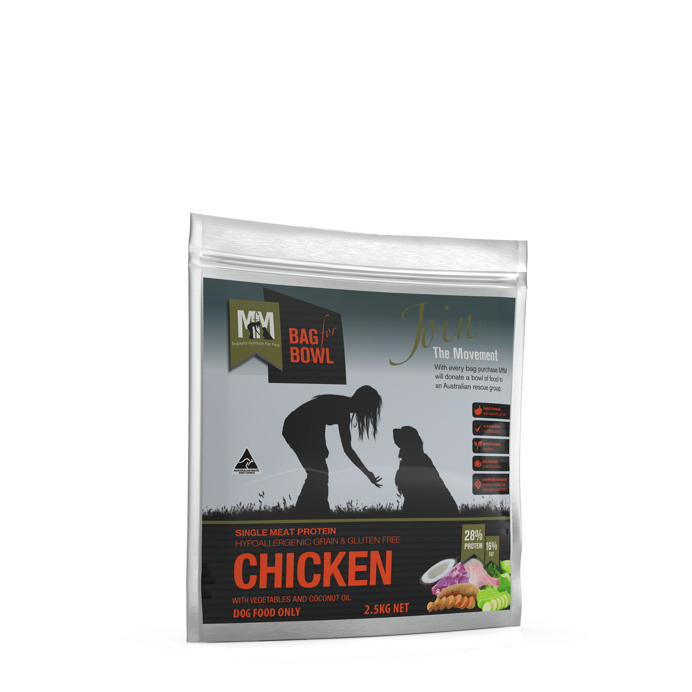 MEALS FOR MUTTS Single Protein Chicken Grain Free Dry Dog Food