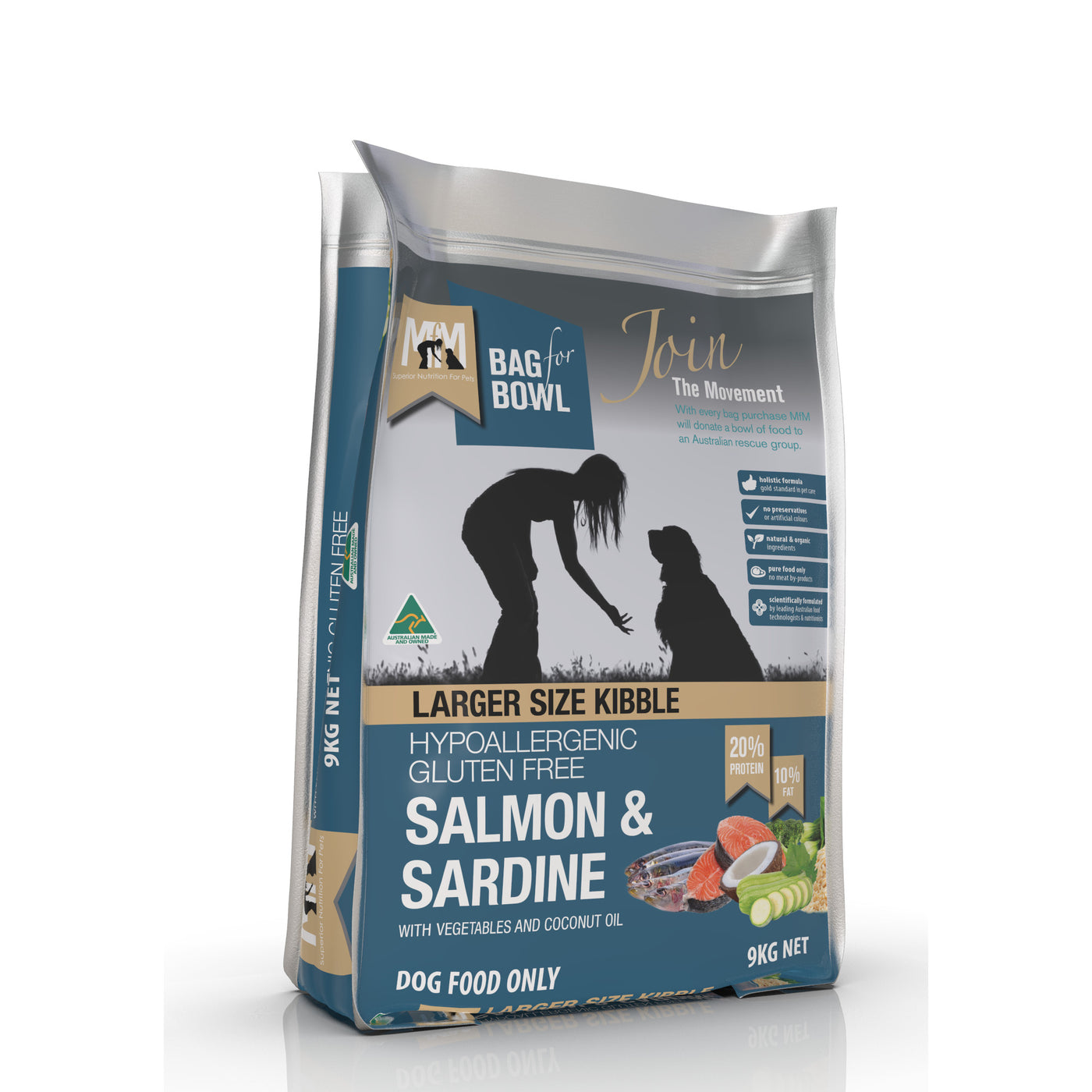 MEALS FOR MUTTS Salmon & Sardine Large Kibble Dry Dog Food