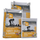 Meals for Mutts Turkey, Salmon & Sardine Puppy Food - 2.5kg, 9kg and 20kg.