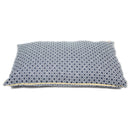 Mog & Bone Designer Futon Dog Bed, Navy Ikat Print