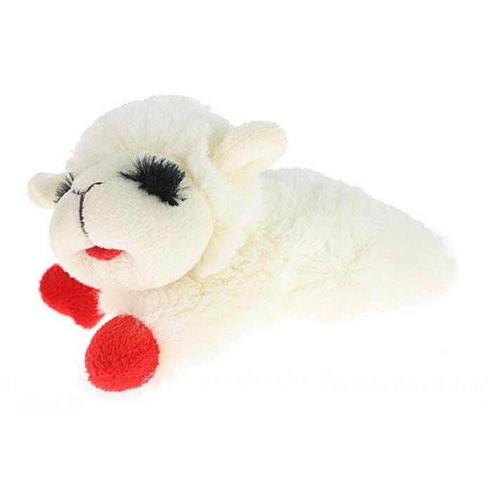 Multipet Lamb Chop Squeaky Plush Dog Toy - Small.