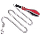 NunBell Chain Dog Lead Red 130cm