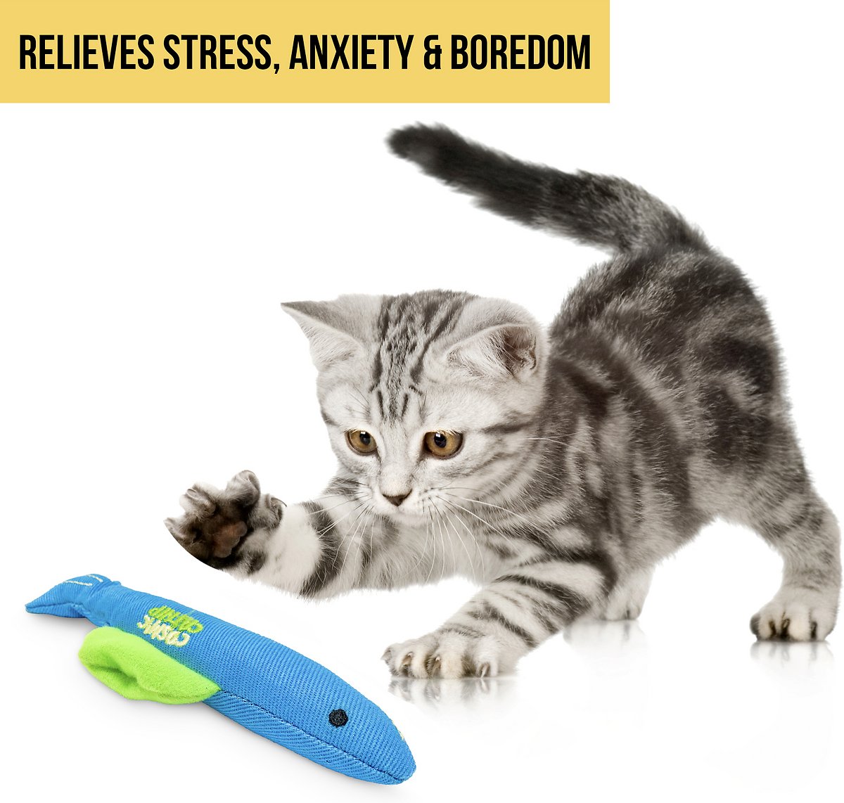 Catnip Annette Fish by OurPets - Relieves Stress, Anxiety and Boredom