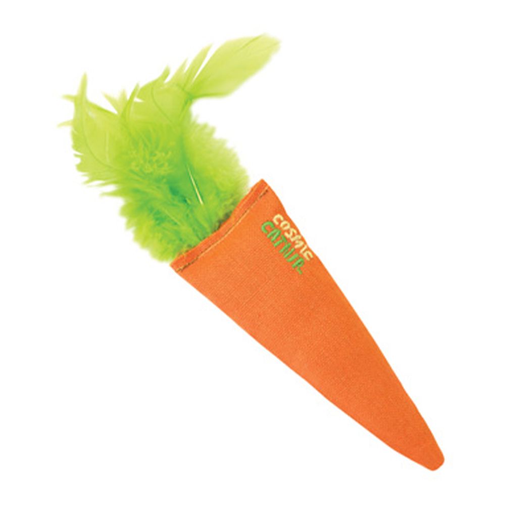 Cosmic Catnip Toy Carrot for Cats. 100% Filled with Premium North-American Catnip.