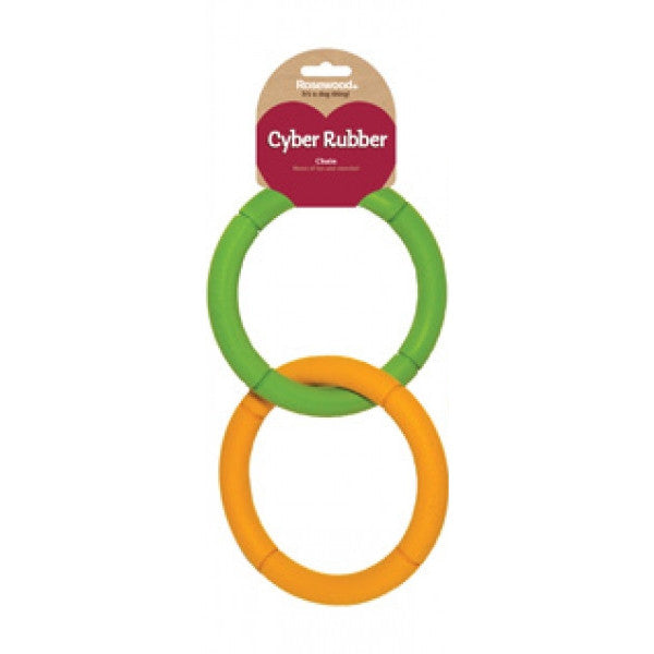 Rosewood Cyber Rubber Chain Dog Toy