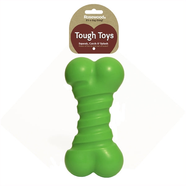 Rosewood Squeaky Tough Bone - Dog Toy
