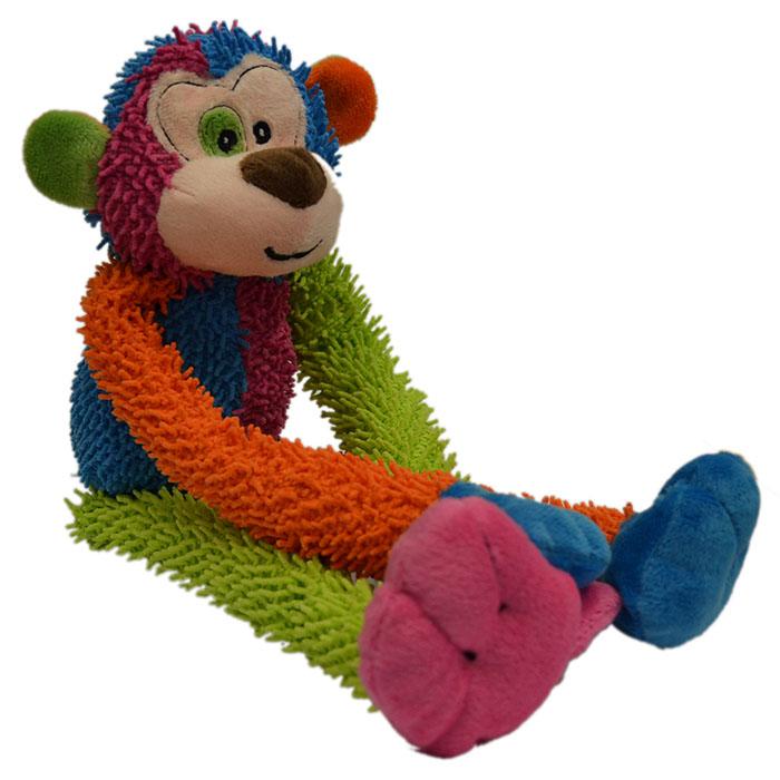 Scream Crew Monkey soft multicoloured toy for dogs.