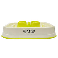 Scream Loud Green Slow Feed Dog Bowl