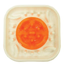 Scream Loud Orange Slow Feed Dog Bowl - Top View.