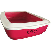 Scream Rectangle Litter Tray Loud Pink