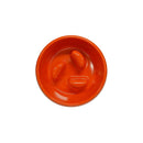 Scream Slow Feed Dog Bowl with Moulded Pillar Obstacles. Size 200ml - Colour Loud Orange.