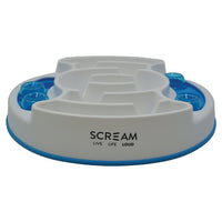 Scream Slow Feed Puzzle Bowl Loud Blue