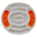 Scream Slow Feed Puzzle Bowl Loud Orange - Top View.