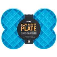 SloDog Slow Feeder Plate for Dogs - Cyan