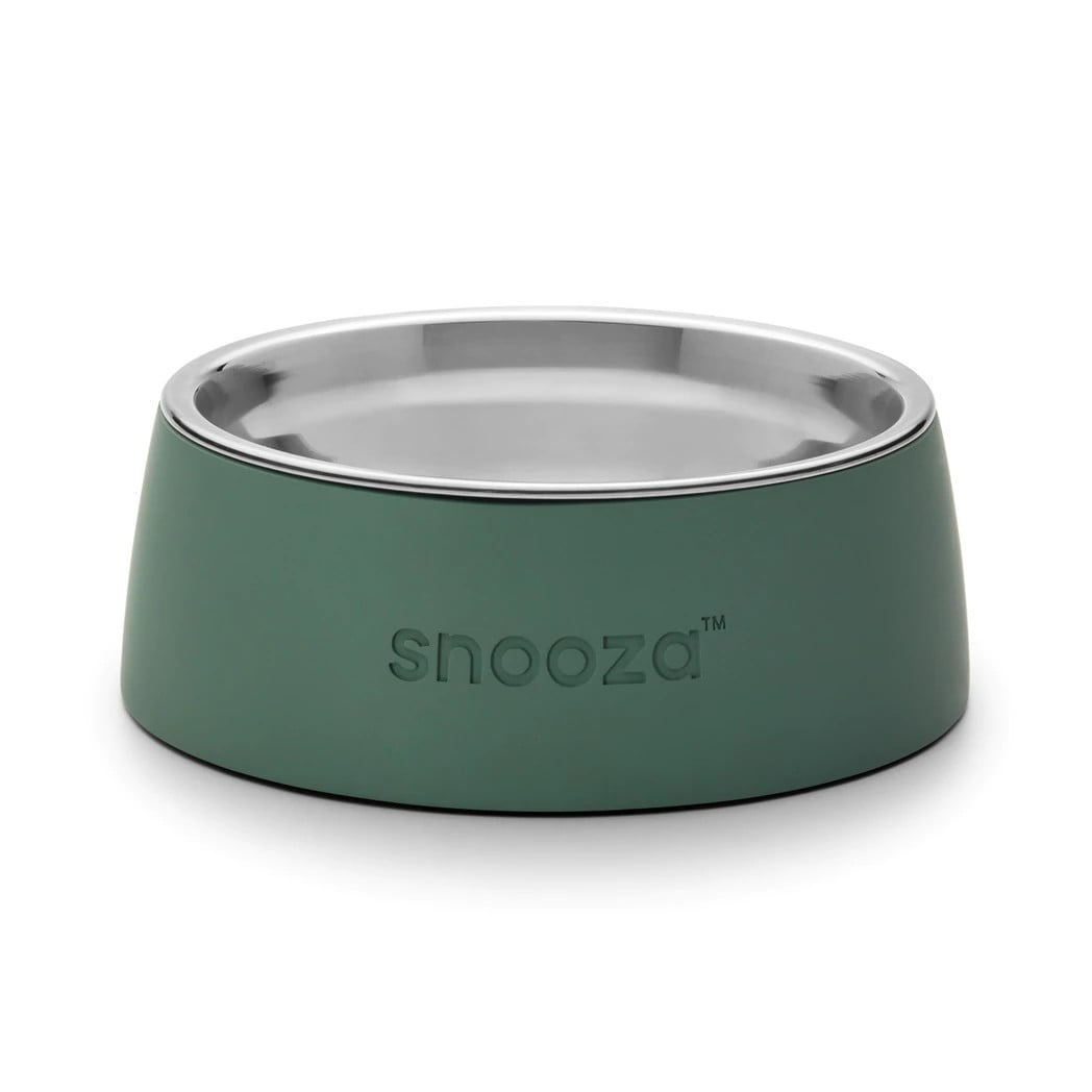 Snooza Pet Bowl Concrete Sage Green