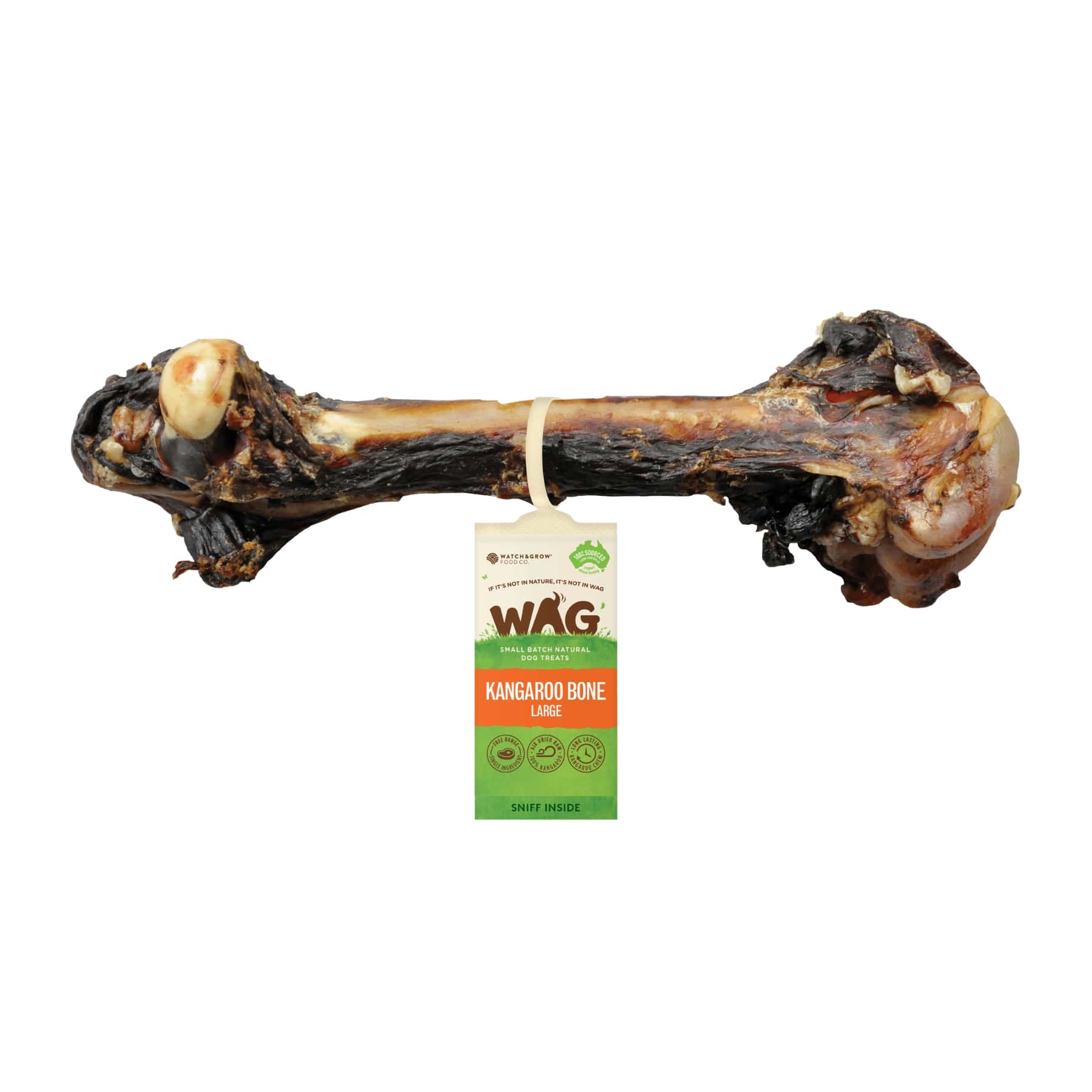 WAG Kangaroo Large Bone Chewable Dog Treat