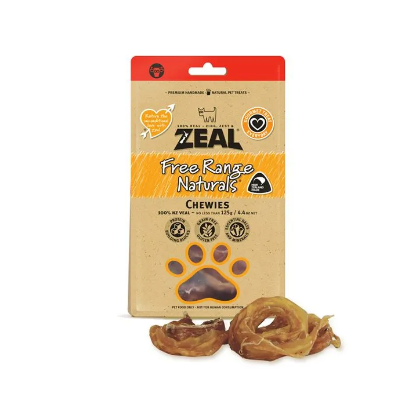 Zeal Free Range Naturals Chewies Dog Treats.