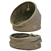 Zeez Pop Up Pet Cave with Cushion Storm Grey