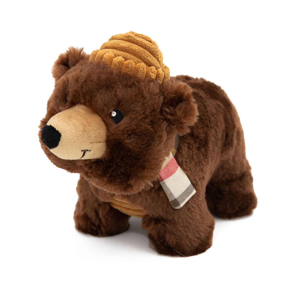 ZippyPaws Grunterz Bear Plush Dog Toy.