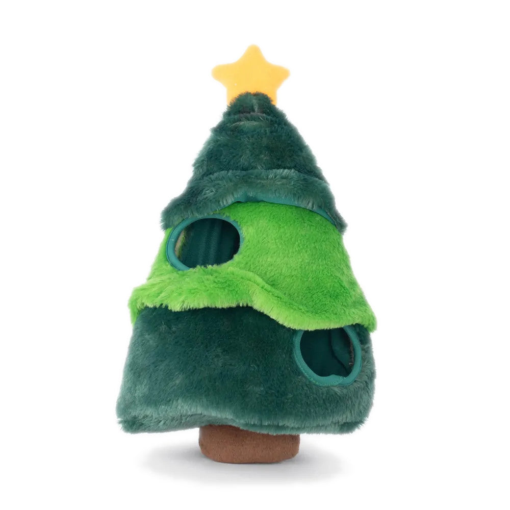 ZippyPaws Holiday Burrow Christmas Tree Dog Toy