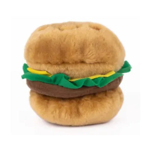 ZippyPaws NomNomz Hamburger Plush Dog Toy