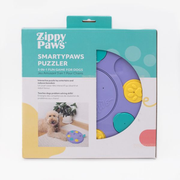 ZippyPaws SmartyPaws Puzzler Dog Toy - Purple