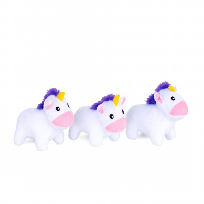 ZippyPaws Unicorn Rainbow Burrow Dog Toy - Unicorns