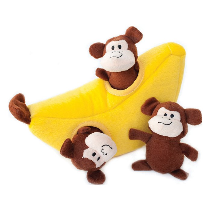 ZippyPaws Zippy Burrow Monkey 'n Banana
