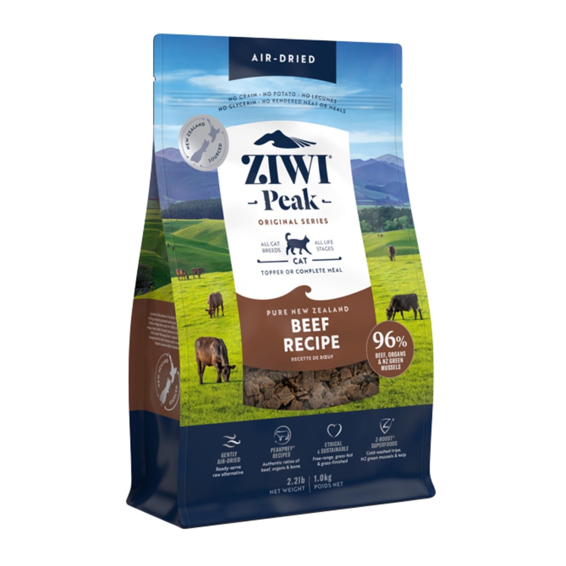 ZIWI Peak Dry Cat Food Beef Recipe 1kg.